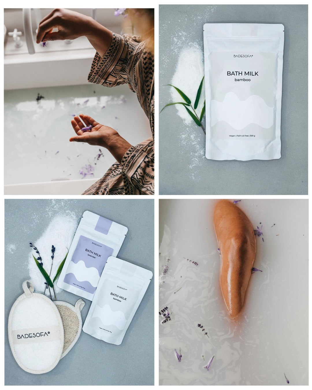 Melkbad met biologische arganolie