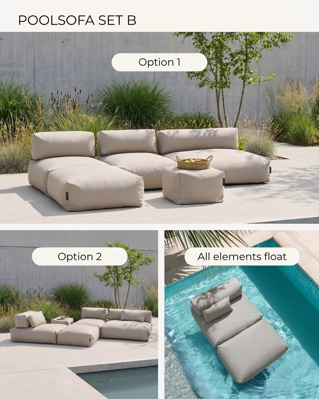 POOLSOFA Set B