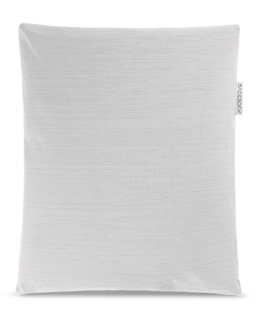 Badesofa Rückenkissen Größe Large in Farbe Hellgrau aus Outdoorstoff