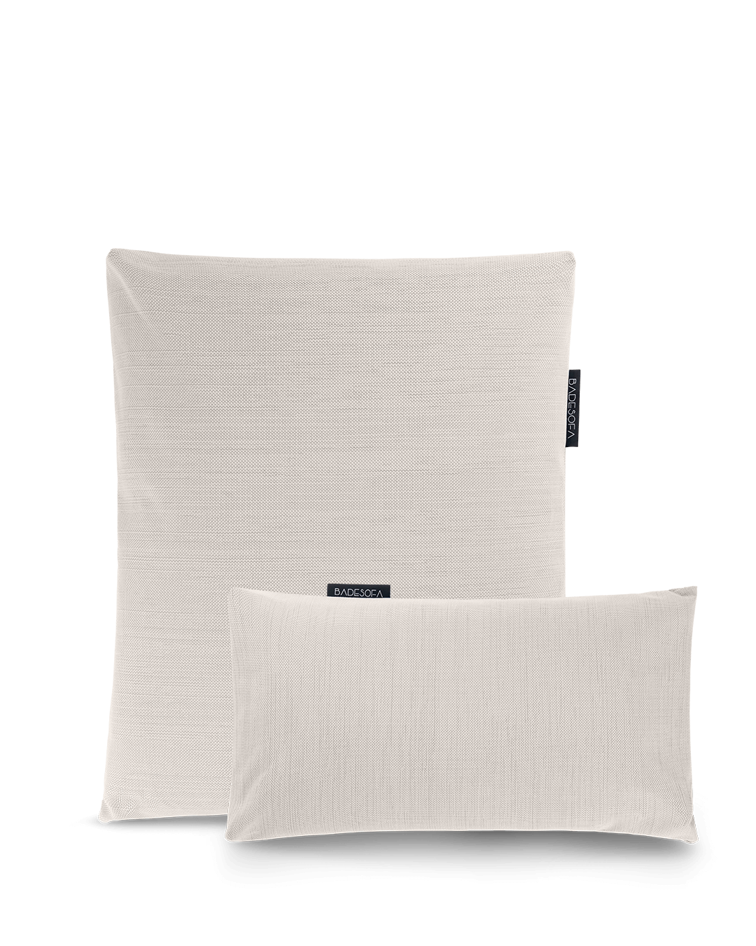 Badesofa Rückenkissen Größe Large und Fusskissen in Perlmutt