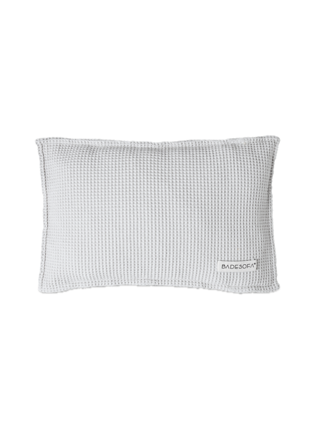 Kopfkissen für die Sauna mit Füllung aus Zirbenspänen in Cloud (Hellgrau)