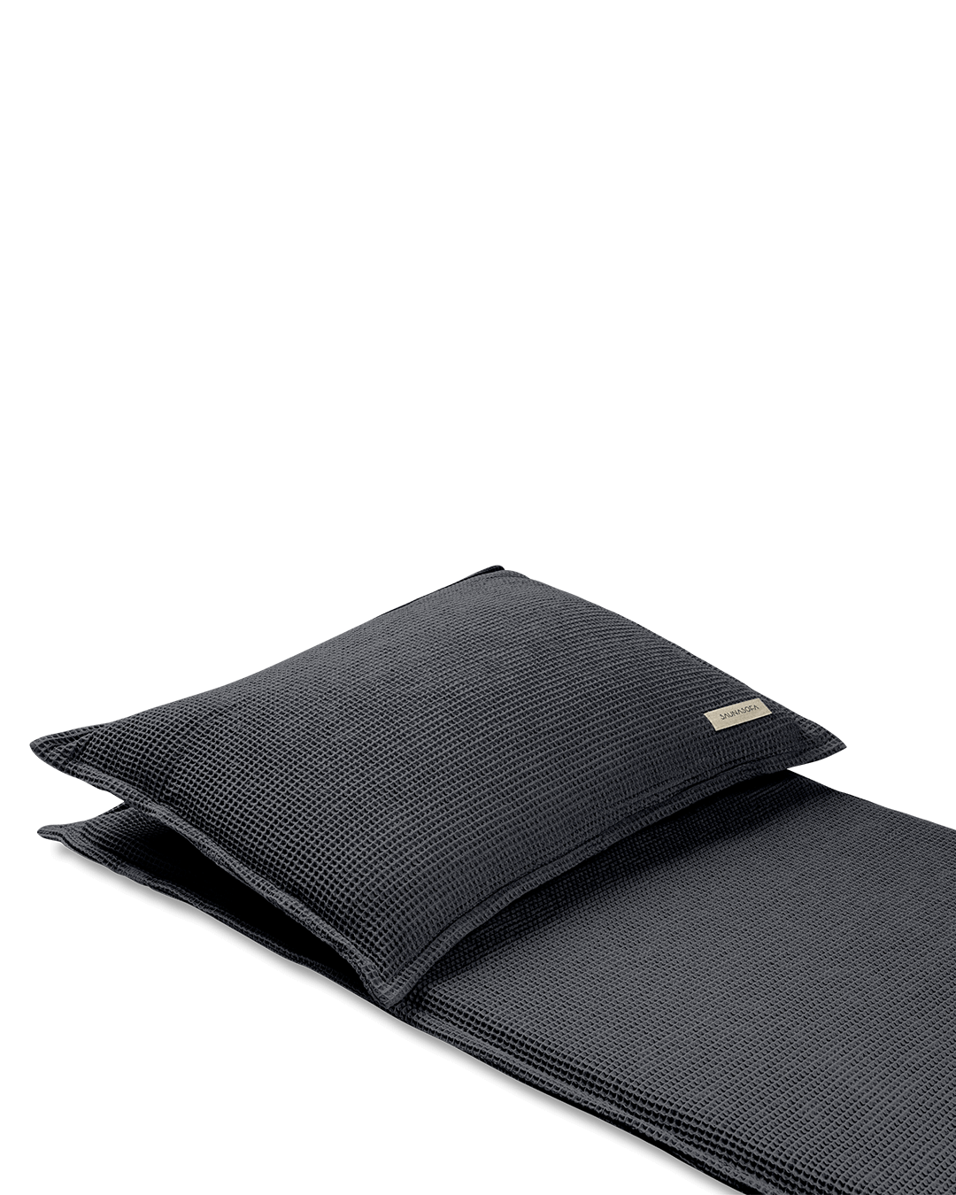 Detailaufnahme Saunasofa Set in Anthrazit