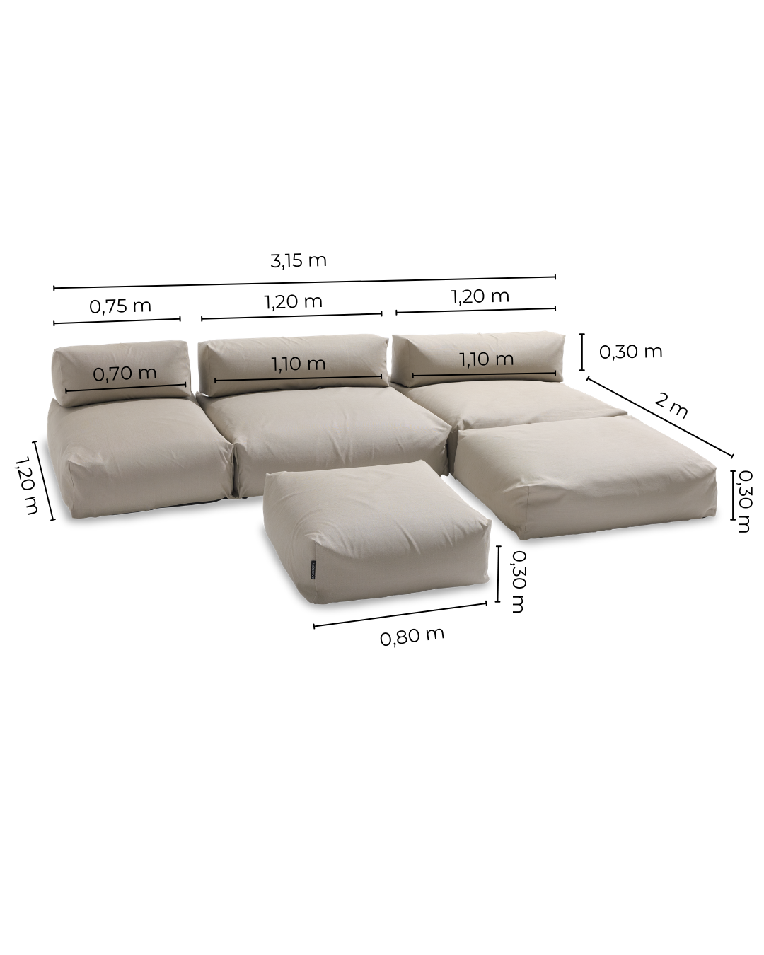 POOLSOFA Set C