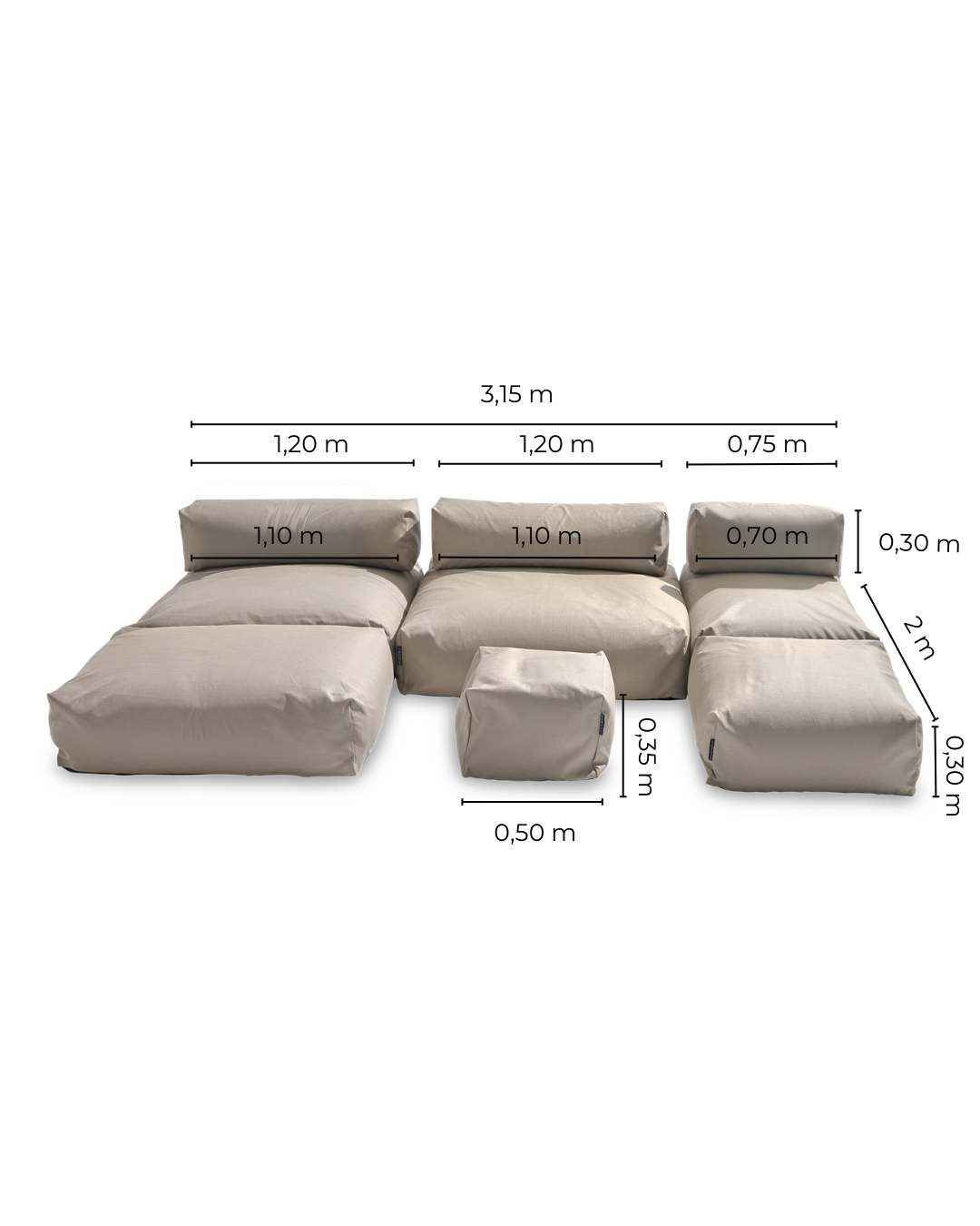 POOLSOFA Set D